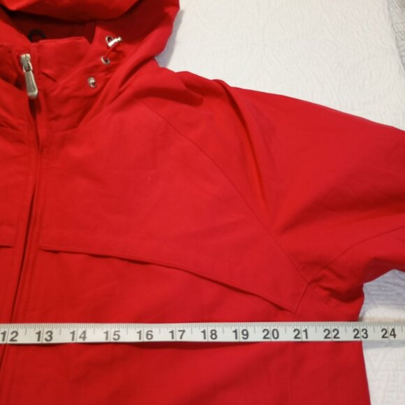 Pacific Trail Ladies Red Hooded Outdoor Jacket M Adjustable Cuffs & Pockets Mens - Picture 11 of 13